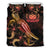 Samoa Polynesian Bedding Set - Turtle With Blooming Hibiscus Gold - Polynesian Pride