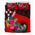 Kosrae Bedding Set - Polynesian Hook And Hibiscus (Red) - Polynesian Pride