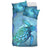 Hawaiian Turtle In The Sea Bubble Polynesian Bedding Set - Polynesian Pride