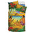 Hawaiian Couple Sing A Song On Beach Sunset Bedding Set - Polynesian Pride