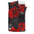 Hawaiian Hibiscus Black Background Bedding Set - Polynesian Pride