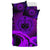 Samoa Duvet Cover Set - Hibiscus And Wave Purple - Polynesian Pride