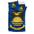 Kiribati Duvet Cover Set - Kiribati Flag & Coat Of Arms Dark Blue - Polynesian Pride