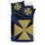 Wallis And Futuna Duvet Cover Set - Wallis And Futuna Coat Of Arms Dark Blue - Polynesian Pride