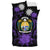 Nauru Duvet Cover Set - Nauru Coat Of Arms & Purple Hibiscus - Polynesian Pride