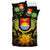 Kiribati Duvet Cover Set - Kiribati Coat Of Arms & Reggae Hibiscus - Polynesian Pride