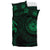 Hawaiian Flag Turtle Polynesian Bedding Set Green - Polynesian Pride