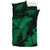 Hawaiian Hibiscus Memory Turtle Polynesian Bedding Set Green - Polynesian Pride