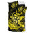 Hawaiian Anchor Plumeria Hamerhead Shark Polynesian Bedding Set - Yellow - Polynesian Pride