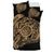 Hawaiian Turtle Hibiscus Polynesian Bedding Set Simple Gold - Polynesian Pride