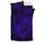 Hawaiian Hammerhead Shark Yin Yang Polynesian Bedding Set - Purple - Polynesian Pride