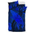 Hawaiian Map Whale Swim Hibiscus Polynesian Bedding Set - Blue - Polynesian Pride