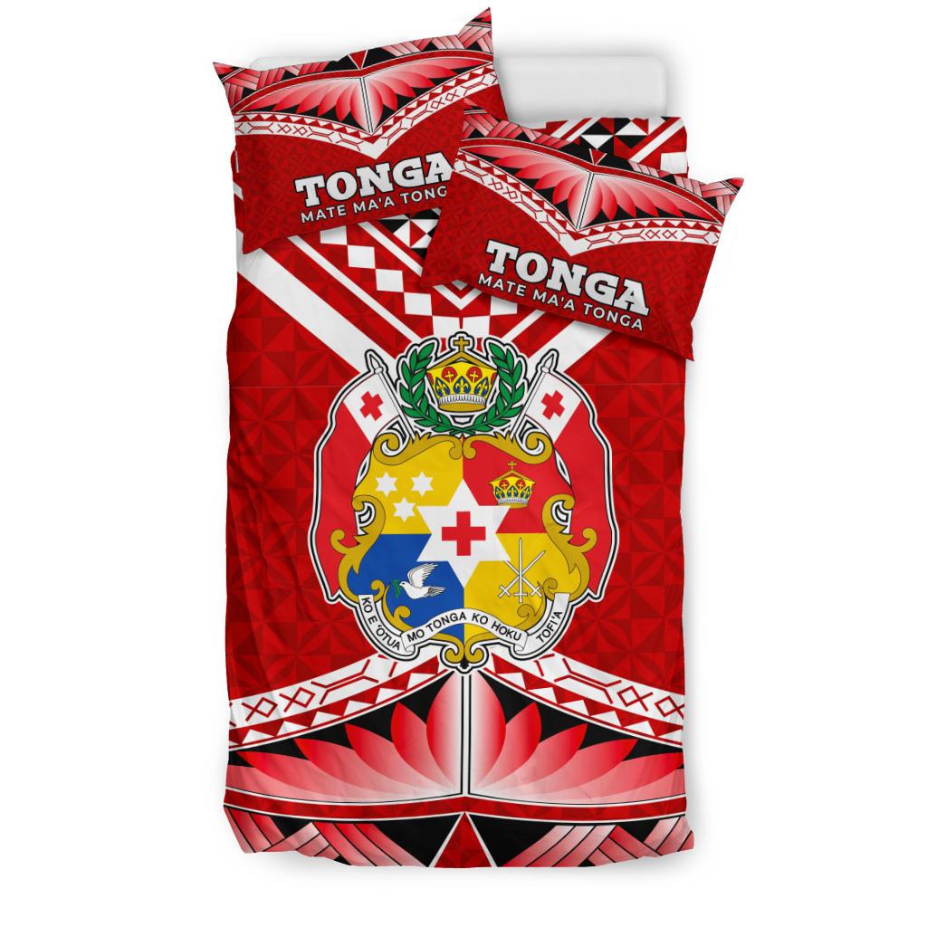 Polynesian Bedding Set - Mate Ma'a Tonga Pattern Duvet Cover Set - Polynesian Pride