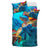 Polynesian Kanaka Maoli (Hawaiian) Duvet Cover Set - Turtle Hawaii Map - Polynesian Pride