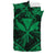 Hawaiian Map Kanaka Hibiscus Green Polynesian Bedding Set - Polynesian Pride