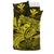 Hawaiian Map Hula Girl Hibiscus Kanaka Polynesian Bedding Set - Yellow - Polynesian Pride