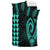 Hawaiian Kakau Fish Hook Polynesian Bedding Set - Turquoise - Polynesian Pride