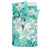 Hawaiian Plumeria Polynesian Bedding Set - Turquoise - Polynesian Pride