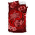 Hawaii Yin Yang Turtle Shark Hibiscus Plumeria Bedding Set - Red - Polynesian Pride