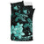 Hawaii Polynesian Turtle Plumeria Bedding Set - Pog Style Turquoise - Polynesian Pride