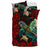 Tiki Polynesian Bedding Set Turtle Hibiscus - Red - Polynesian Pride