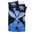 Hawaiian Kanaka Bedding Set Hibiscus Polynesian Love Blue - Polynesian Pride