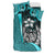 Pohnpei Micronesian Bedding Set Turquoise - Turtle With Hook - Polynesian Pride