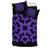 Hawaiian Bedding Set Royal Pattern - Black And Purple - A1 Style - Polynesian Pride