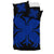 Hawaiian Bedding Set Royal Pattern - Black And Blue - A2 Style - Polynesian Pride