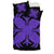 Hawaiian Bedding Set Royal Pattern - Black And Purple - A2 Style - Polynesian Pride