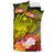 Guam Bedding Set - Humpback Whale with Tropical Flowers (Yellow) - Polynesian Pride