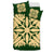 Hawaiian Bedding Set Royal Pattern - Green - A3 Style - Polynesian Pride