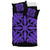 Hawaiian Bedding Set Royal Pattern - Black And Purple - A3 Style - Polynesian Pride