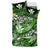 Kanaka Maoli (Hawaiian) Bedding Set - Waves Polynesian Turtle Hibiscus (Green) - Polynesian Pride