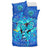 Hawaiian Turtle Hibiscus Polynesian Bedding Set - Blue - Nali Style - AH - Polynesian Pride