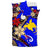 Papua Polynesian Bedding Set - Tribal Flower With Special Turtles Blue Color - Polynesian Pride