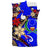 Pohnpei Bedding Set - Tribal Flower With Special Turtles Blue Color - Polynesian Pride