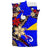 Tokelau Polynesian Bedding Set - Tribal Flower With Special Turtles Blue Color - Polynesian Pride