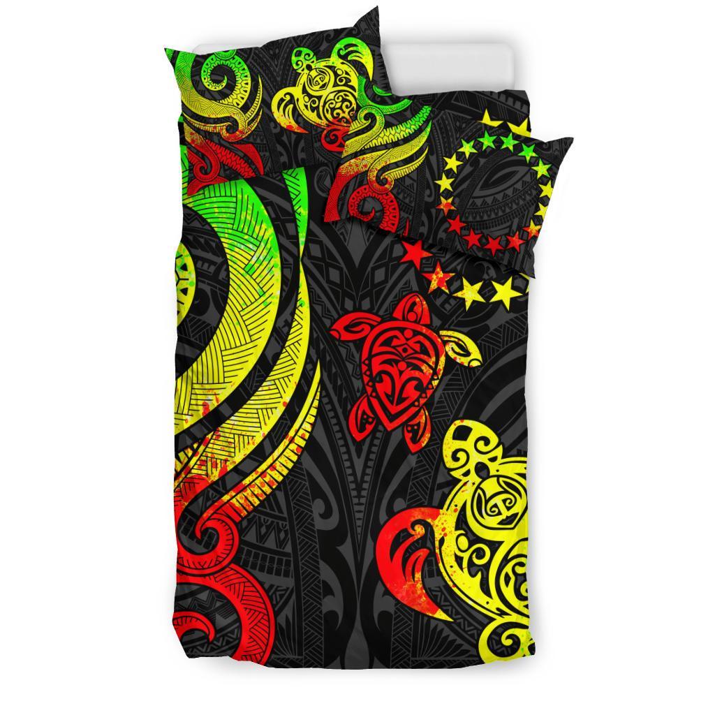 Cook Islands Bedding Set - Reggae Tentacle Turtle - Polynesian Pride
