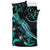 Chuuk Polynesian Bedding Set - Turtle With Blooming Hibiscus Turquoise - Polynesian Pride