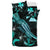 Wallis and Futuna Polynesian Bedding Set - Turtle With Blooming Hibiscus Turquoise - Polynesian Pride