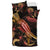 American Samoa Polynesian Bedding Set - Turtle With Blooming Hibiscus Gold - Polynesian Pride