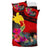 Papua New Guinea Bedding Set - Polynesian Hook And Hibiscus (Red) - Polynesian Pride