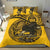 American Samoa Duvet Cover Set - American Samoa Seal & Flag Yellow - Polynesian Pride