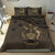 Solomon Island Duvet Cover Set - Flag & Coat Of Arms Brown - Polynesian Pride