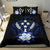 Kosrae Duvet Cover Set - Kosrae Flag & Dark Blue Hibiscus - Polynesian Pride