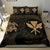 Hawaiian Map Kanaka Maoli Turtle Polynesian Bedding Set Gold - Polynesian Pride