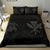 Hawaiian Map Kanaka Maoli Turtle Polynesian Bedding Set Grey - Polynesian Pride