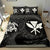 Hawaiian Map Kanaka Maoli Turtle Polynesian Bedding Set White - Polynesian Pride