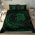 Hawaiian Map Turtle Polynesian Bedding Set - Green - Frida Style - Polynesian Pride